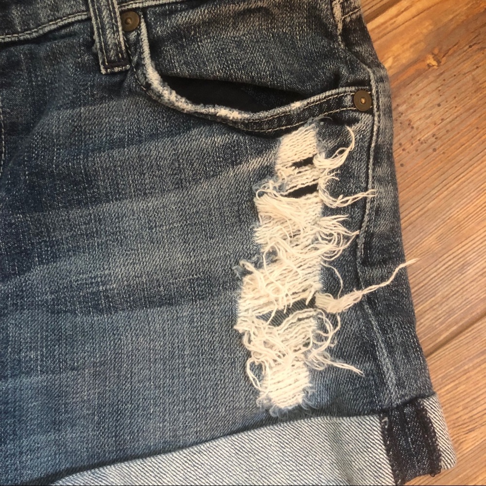 7 For All Mankind Relaxed Mid Rollup Short Sz 25 - Picture 6 of 7